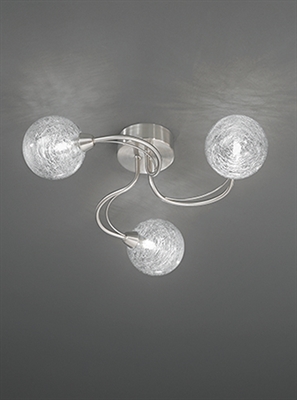 0008216_sblfff38_3l__400 3 Light Stunning satin nickel flush fitting with clear glass spheres