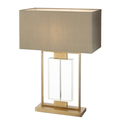 Website - Antique Gold and Crystal Table Lamp