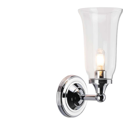 Website - Polished Chrome and Clear Glass Bathroom Light Website - Polished Chrome and Clear Glass Bathroom Light